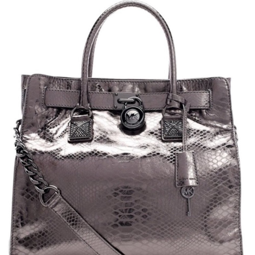 Michael Kors Hamilton snake embossed Handbag